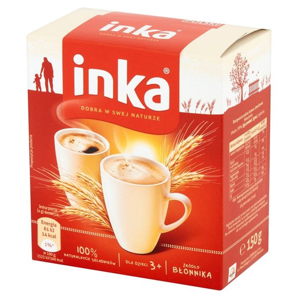 Inka Rozpuszczalna kawa zbożowa klasyczna 150 g x40 zdjęcie 5