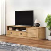 Szafka pod TV VIGO, 156x40x40 cm, lite drewno sosnowe