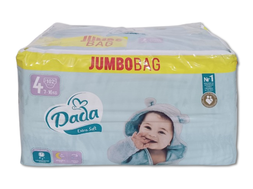 Pieluchy Dada Extra Soft 4 JumboBag - 102szt na Arena.pl