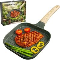 Patelnia do smażenia Grillowa Turystyczna Biwakowa Kwadratowa Indukcja Gaz