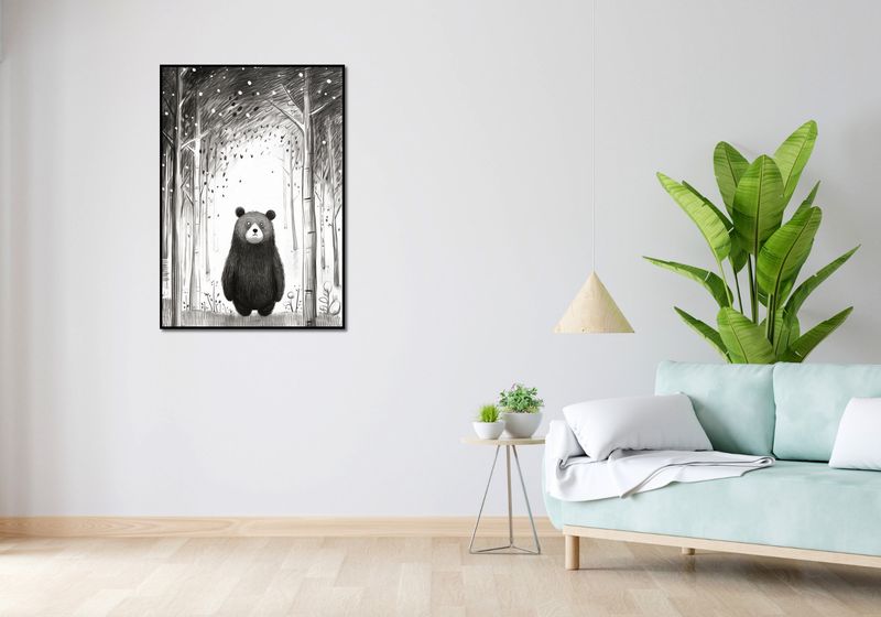 Plakat 70x100cm Ciekawski Miś zdjęcie 4