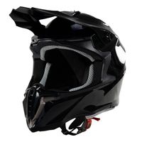 Kask na skuter motocyklowy szczękowy zamknięty BB806 CROSS XL czarny połysk