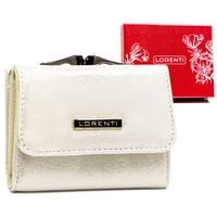 elegancki, mały portfel damski na zatrzask i bigiel - lorenti