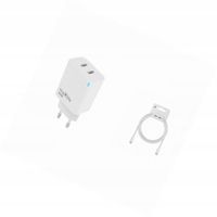 Ładowarka sieciowa GaN 45W dwa USB-C z kabelem do Oppo A5 Pro 5G