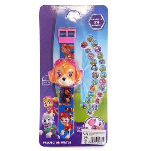 PSI PATROL ZESTAW DO ZABAWY ZEGAREK Z PROJEKTOREM SKYE + 2x WALKIE TALKIE na Arena.pl