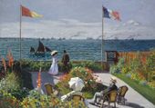 Plakat 100x70cm Garden at Sainte-Adresse, Monet Vintage