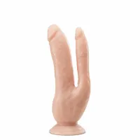 dr. skin double model 8.5'' vanilla - podwojny anatomiczny system pvc