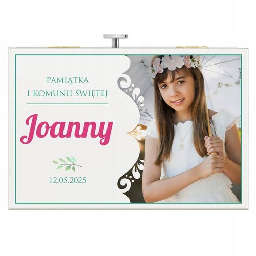 Pamiątka Komunii Świętej Prezent Komunia Szkatułka Pozytywka z Szufladką na Arena.pl