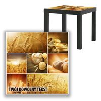 BLAT SZKLANY IKEA LACK Zboże z Twoim napisem 55x55cm 109b