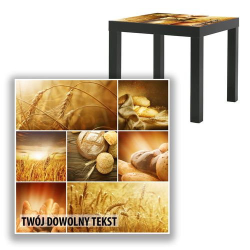 BLAT SZKLANY IKEA LACK Zboże z Twoim napisem 55x55cm 109b na Arena.pl