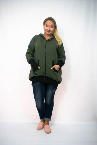 Bluza Taffi, khaki PLUS SIZE na Arena.pl