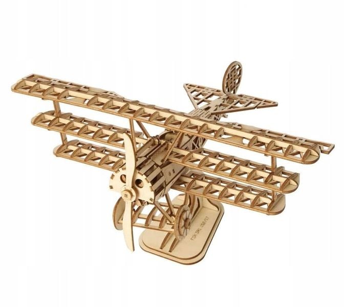 Puzzle 3D Samolot drewniany model do składania zdjęcie 2