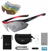 PRZECIWSŁONECZNE Okulary ROWEROWE - 5 SOCZEWEK UV