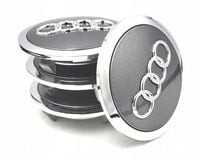 AUDI DEKIELKI na felgi zaślepki felg KAPSLE kołpaczki AUDI 69mm 4szt.