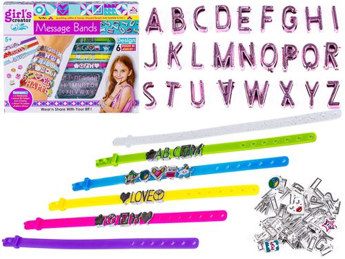 DLA DZIEWCZYNEK ZESTAW DO ROBIENIA BRANSOLETEK Z LITERKAMI na Arena.pl