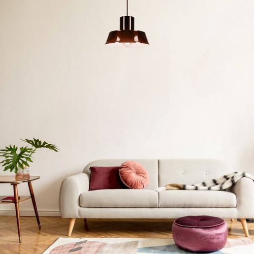 POLLY 1 Lampa wisząca - Industrialna, metalowa, brązowa 1xE27 na Arena.pl