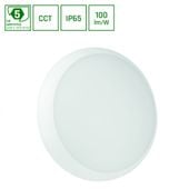 NYMPHEA CITY PRO 18W CCT 230V 120st IP65 IK10 FI330x79mm BIAŁY okrągła 5 lat gw.