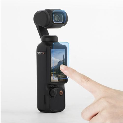 Szkło Hartowane 9H Na Obiektyw i Ekran do DJI OSMO POCKET 3 - 4 szt. na Arena.pl