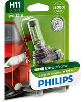 2X Philips Żarówka H11 LongLife EcoVision 4xŻywotność