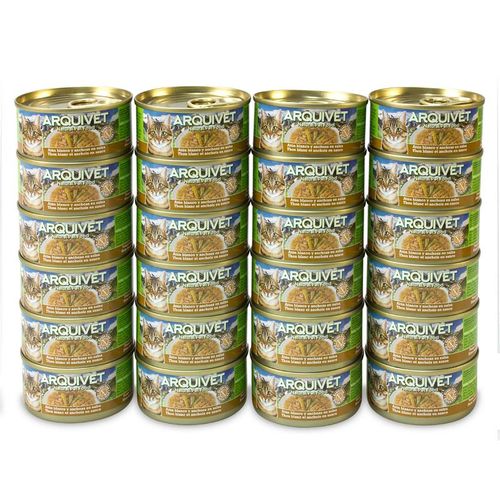 Arquivet Puszka dla kota z tuńczykiem i sardelką 24 x 80 g na Arena.pl