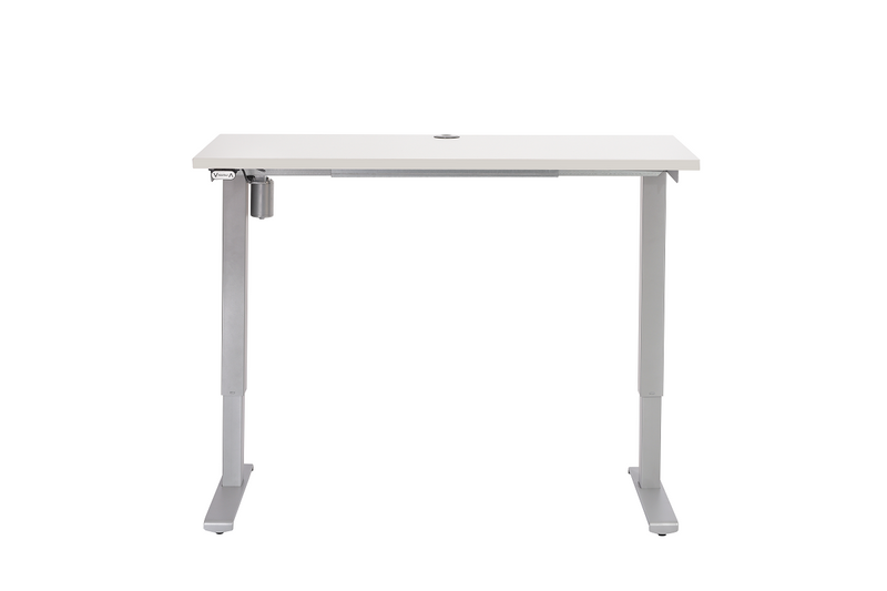 Solidne biurko regulowane 120x60 cm srebrne zdjęcie 8