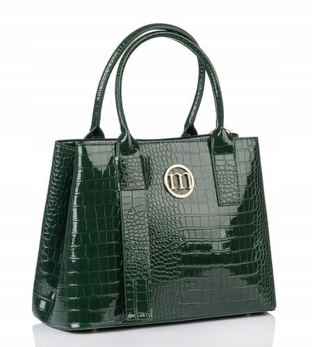 Klasyczna Zielona torba damska MIEJSKA SHOPPER Pojemna MONNARI Aktówka na Arena.pl