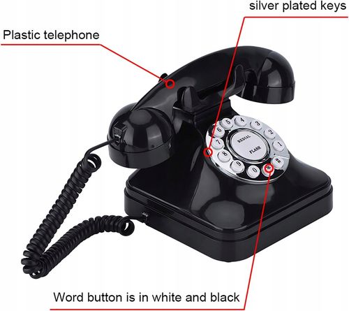TELEFON STACJONARNY DLA SENIORA CZARNY na Arena.pl