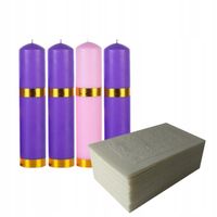 ŚWIECE ŚWIĄTECZNE BOŻE NARODZENIE + OPŁATKI WIGILIJNE 60 szt