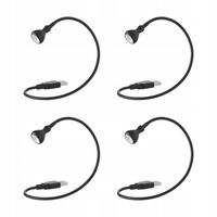 4 szt. JANSJO Lampa USB LED - czarny 38 cm