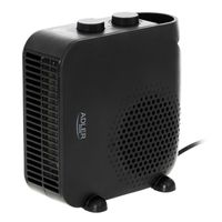 termowentylator czarny 2000w ad 7725b - de-ad7725b