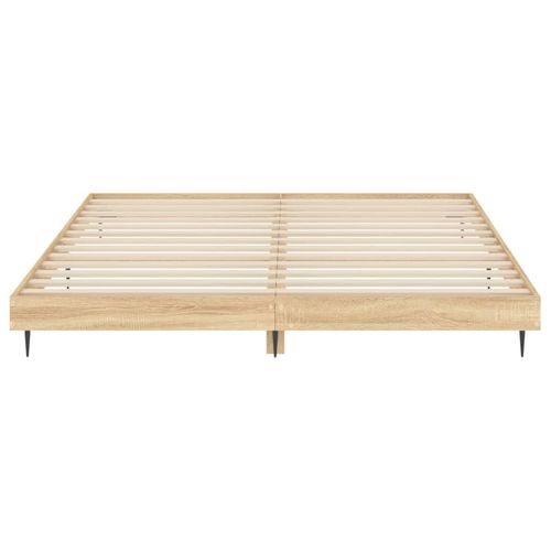 Łóżko bez materaca, dąb sonoma, 120x200 cm na Arena.pl