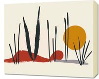 Obraz 60x50cm Trzcina przy Zachodzie