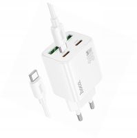 Ładowarka Hoco N56 30W 4 wejścia USB-C biała do Motorola Edge 70