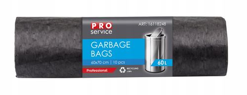 worki na śmieci pro 60x70 czarne ld 60l 10 szt. na Arena.pl