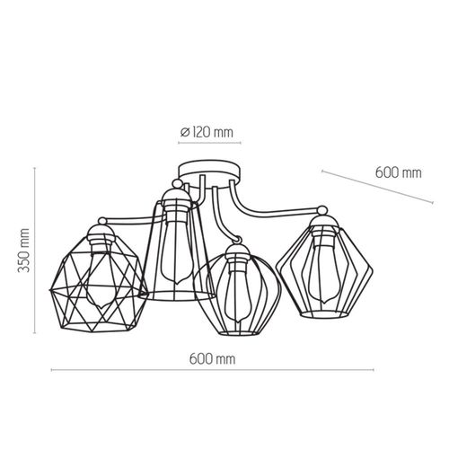 lampa sufitowa galaxy 1645 tk lighting na Arena.pl