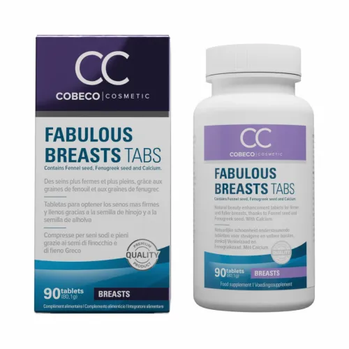 cobeco cc fabulous breasts 90 tabletek - formuła ziołowa z wapniem na Arena.pl