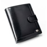elegancki, pionowy portfel męski ze skóry naturalnej - rovicky