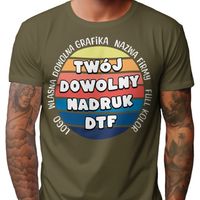 T-SHIRT KOSZULKA Z WŁASNYM NADRUKIEM NAPIS LOGO ZDJĘCIE DOWOLNA GRAFIKA XL