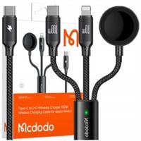 mcdodo ładowarka indukcyjna do apple watch 3w1 kabel do iphone macbook 100w
