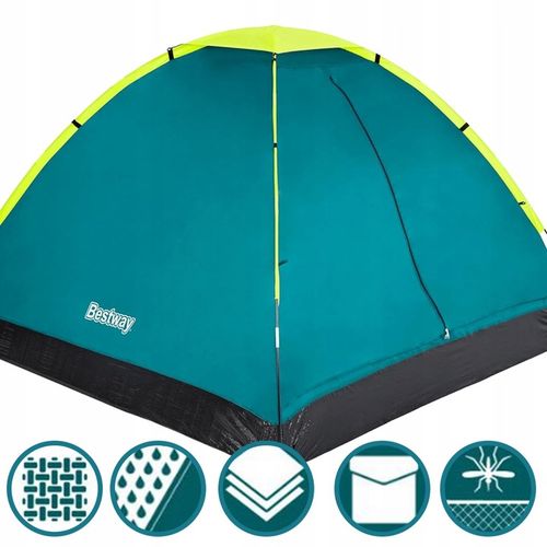 Namiot Turystyczny Kempingowy 2-3 Osobowy 210x210cm + Torba Bestway 68085 na Arena.pl