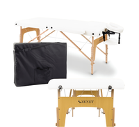 Stół do masażu ZENET drewniany - rozkładany, regulowany, profesjonalny