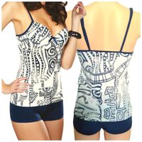 STRÓJ KĄPIELOWY TANKINI KOSTIUM DWUCZĘŚCIOWY S