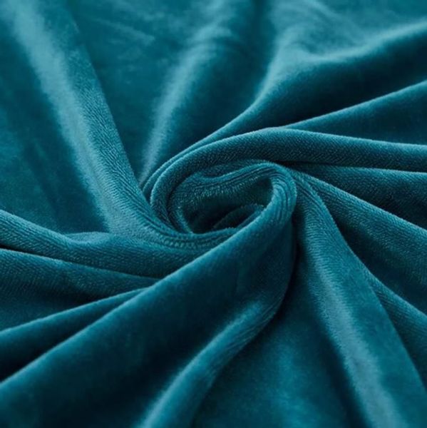 POKROWIEC NA SOFĘ KANAPĘ ELASTYCZNY WELUR 145-185 CM 2OS TURKUSOWY zdjęcie 7