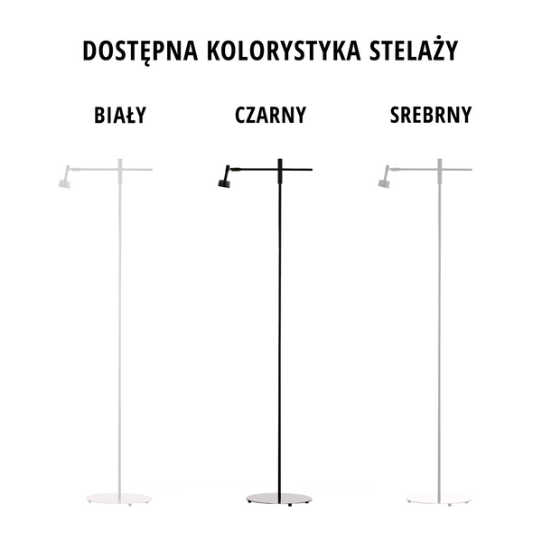 Biała lampa stojąca SERES zdjęcie 19