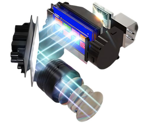 PROJEKTOR LED Mini BEZPRZEWODOWY 14-80" BIAŁY na Arena.pl