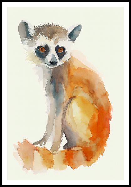 Plakat 68x101cm Lemurek zdjęcie 3