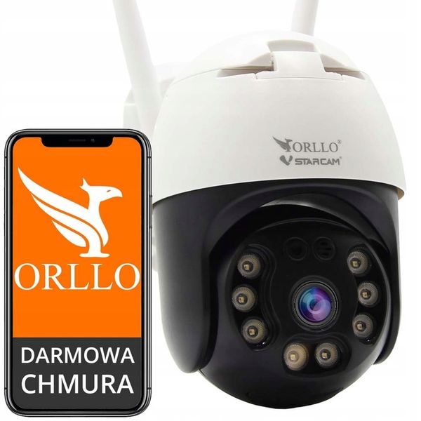Kamera WiFi IP 8 Mpx 4K Zewnętrzna Obrotowa Bezprzewodowa ORLLO Z20 CHMURA zdjęcie 10