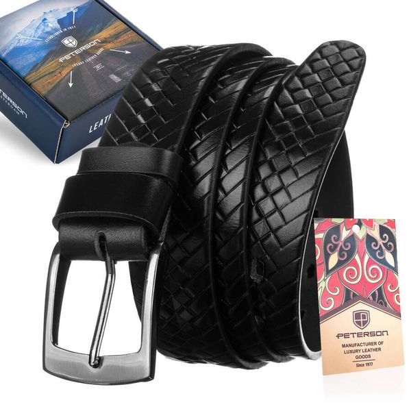 Pasek meski ze wzorem plecionki zdjęcie 1