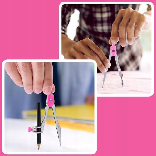 ZESTAW GEOMETRYCZNY 10 ELEMENTÓW CYRKIEL LINIJKI DO KREŚLENIA DO RYSOWANIA na Arena.pl