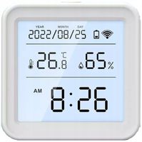 CZUJNIK TEMPERATURY WILGOTNOŚCI TERMOMETR TUYA ZEGAR DATA
